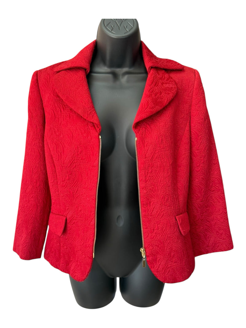 TAHARI Size 6 Red SUIT SET