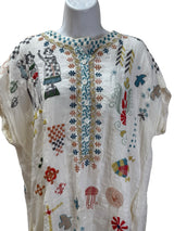 johnny was Size L white multi Dress