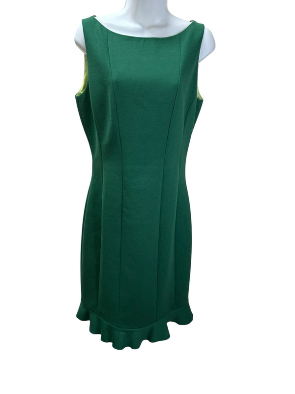 TAHARI Size 8 Green Dress