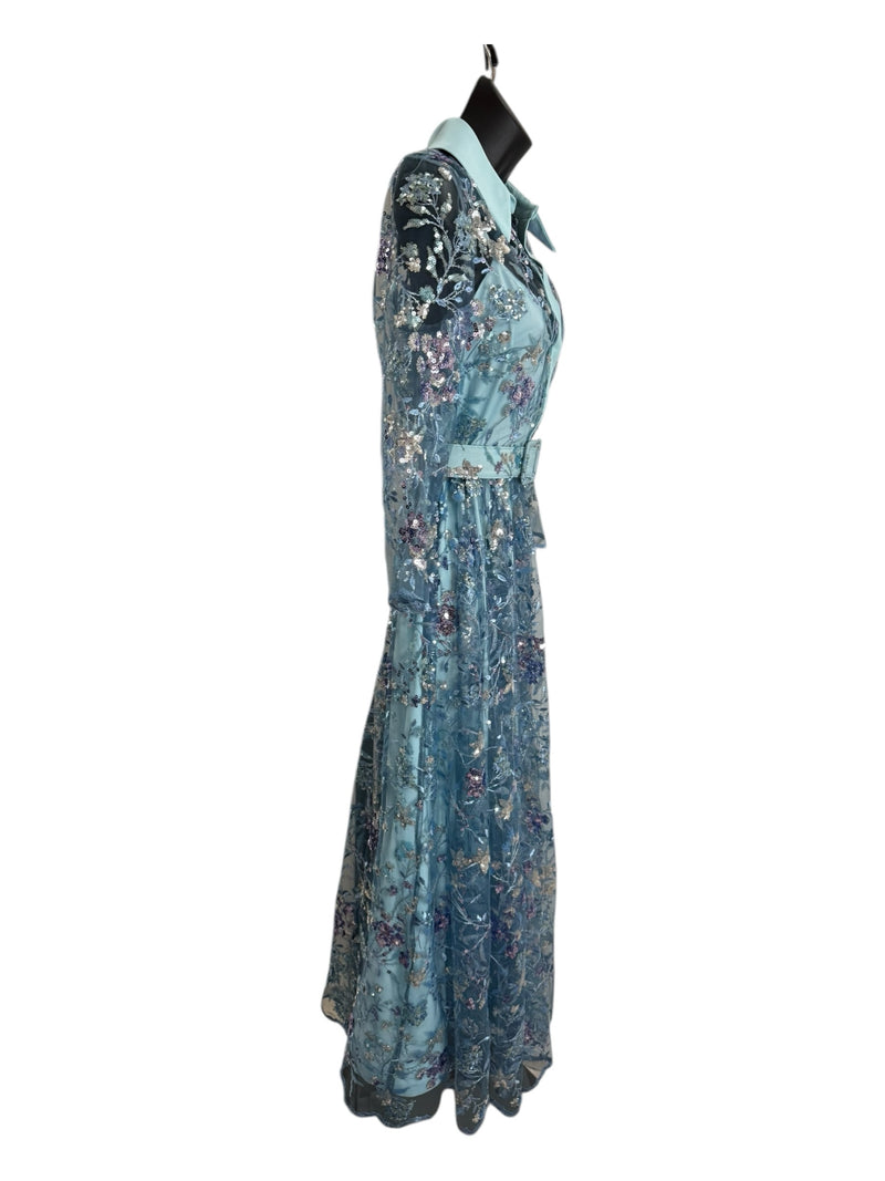 Badgley Mischka Women Size 6 Blue Dresses