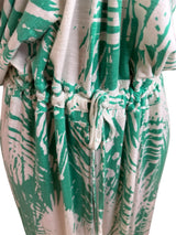 Tori Richard Size M green & white jumpsuit