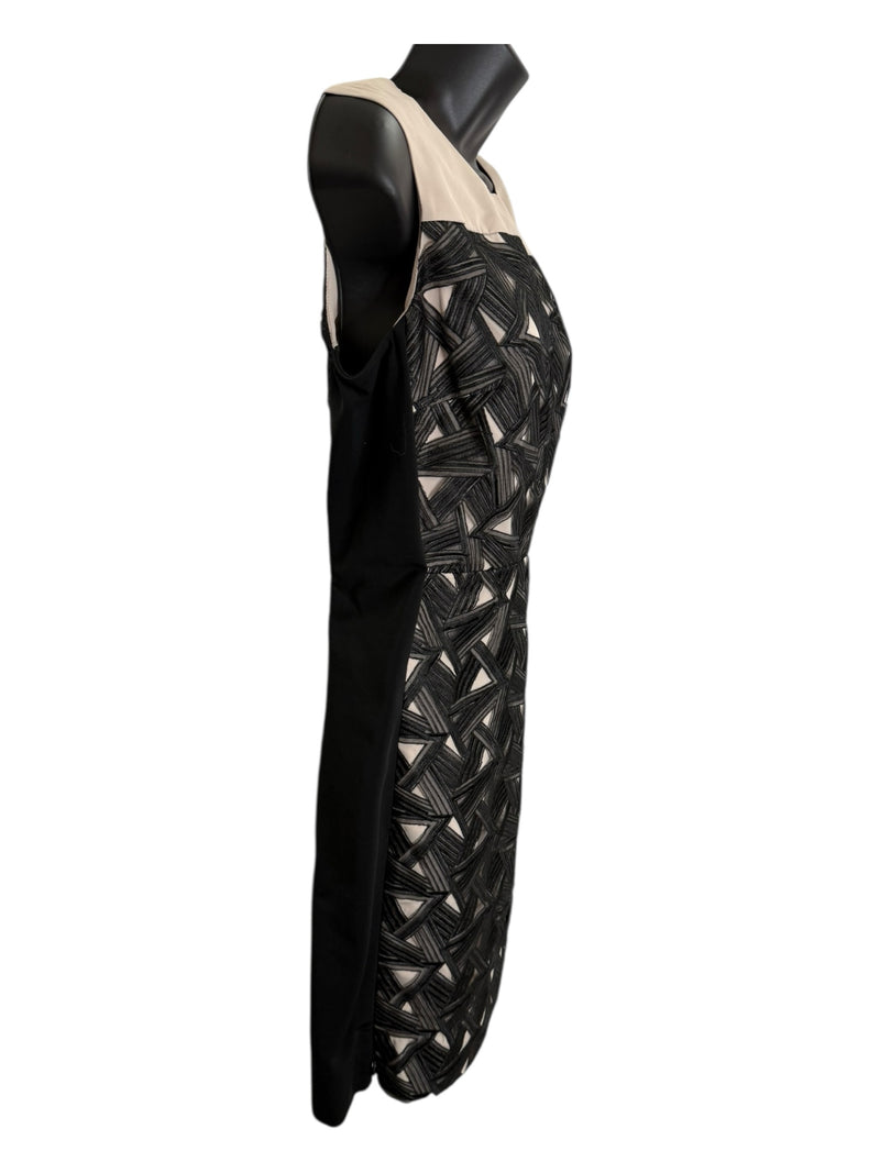 Diane Von Furstenberg Size 8 beige and black Dress