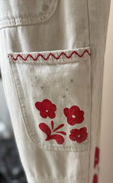 WE THE FREE Size S red & white Jumper