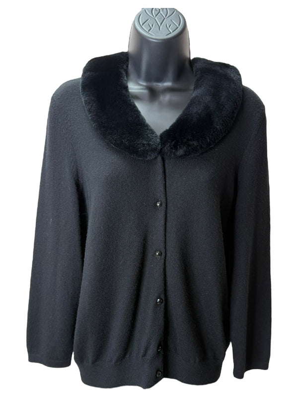 J MCLAUGHLIN Size L/2 Black Sweater