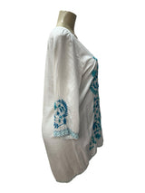 johnny was Size L WHITE AND BLUE Dress
