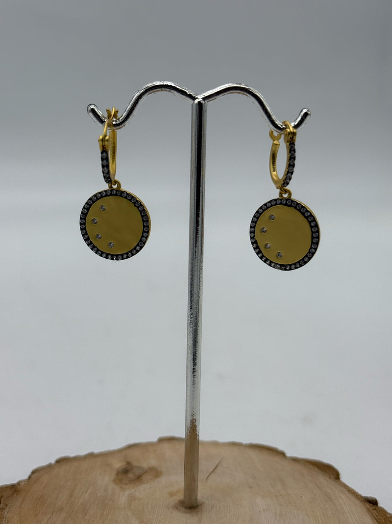 Freida Rothman Gold Earrings