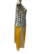 Avery & Maren Size M yellow and white Dress