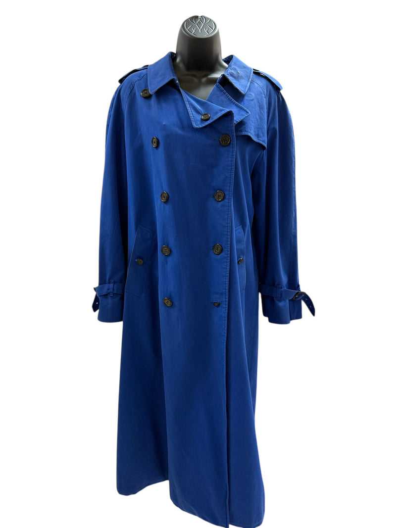 BURBERRY Women Size L Royal Blue Coat
