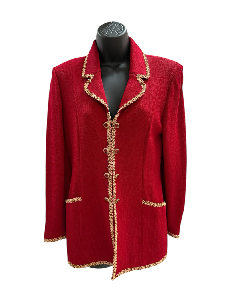 ST JOHN Size 2 Red Jacket