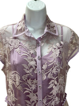 NANETTE LEPORE Size 8 Purple TOPS