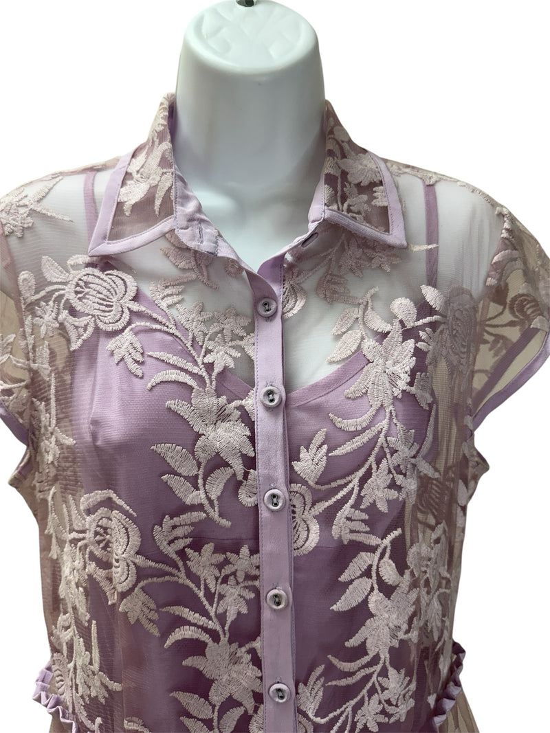 NANETTE LEPORE Size 8 Purple TOPS