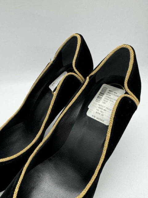 ROGER VIVIER 8 black and gold SHOES