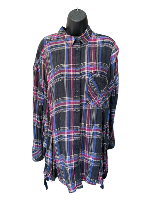 free people Size M plaid TOPS