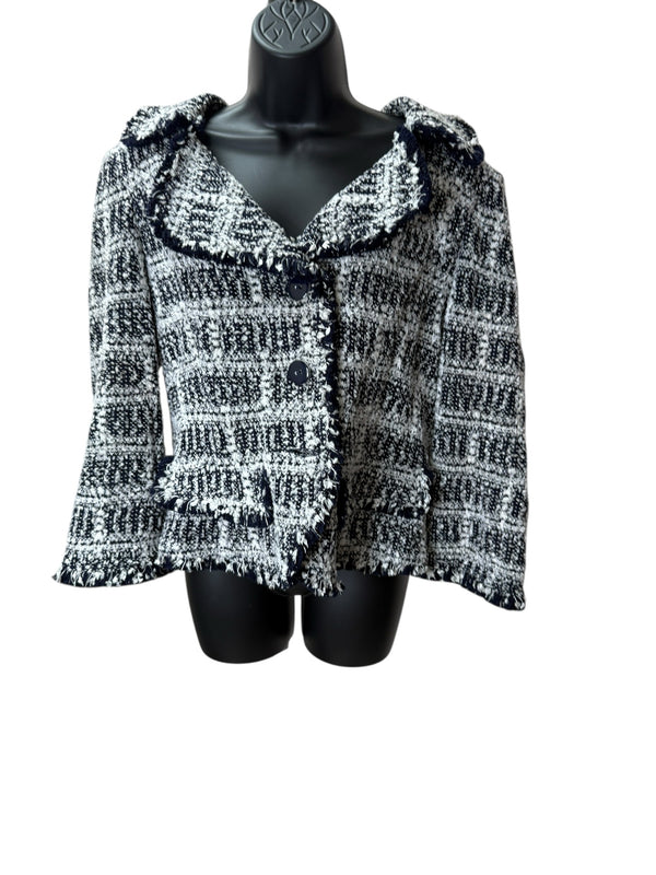 ST JOHN Size 14 b/w Jacket