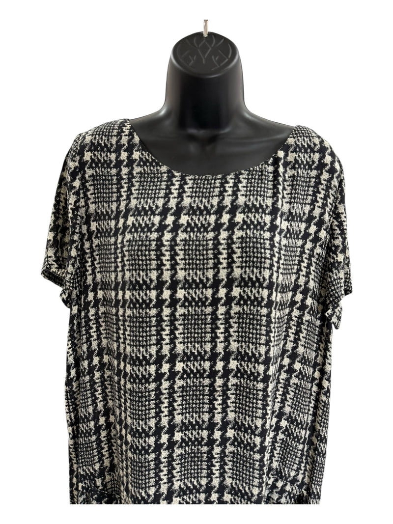 joie Size L black and cream Dress