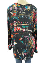 johnny was Size L Black Multi TOPS