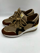 MICHAEL KORS 8.5 tan and brown SHOES