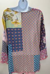 johnny was Size S multi / pink blue/ aqua TOPS