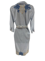 johnny was Size S blue and cream Dress
