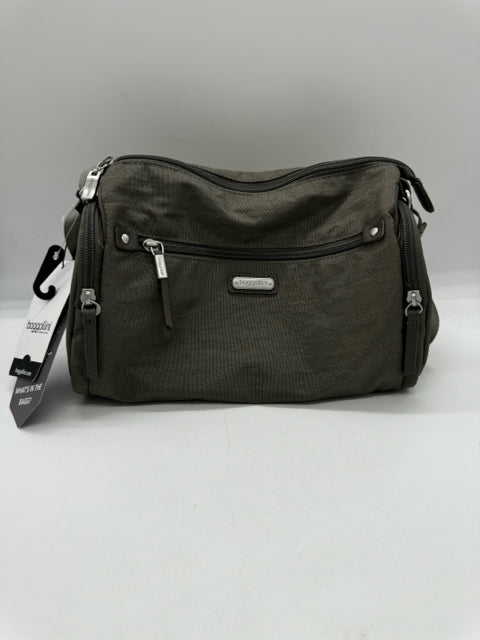 BAGGALLINI pewter handbags