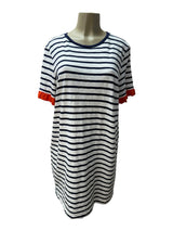 BODEN Size 14 WHITE AND BLUE Dress