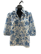 tuckernuck Size S Cream & Blue Shirt