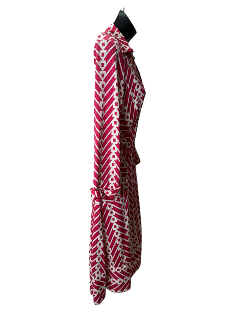 Diane Von Furstenberg Size 10 hot pink Dress