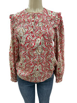 tyler boe Size S red and tan TOPS
