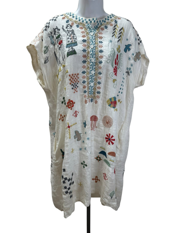 johnny was Size L white multi Dress