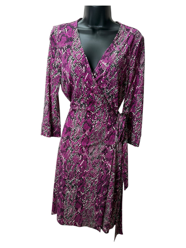 Diane Von Furstenberg Size 10 Plum Dress