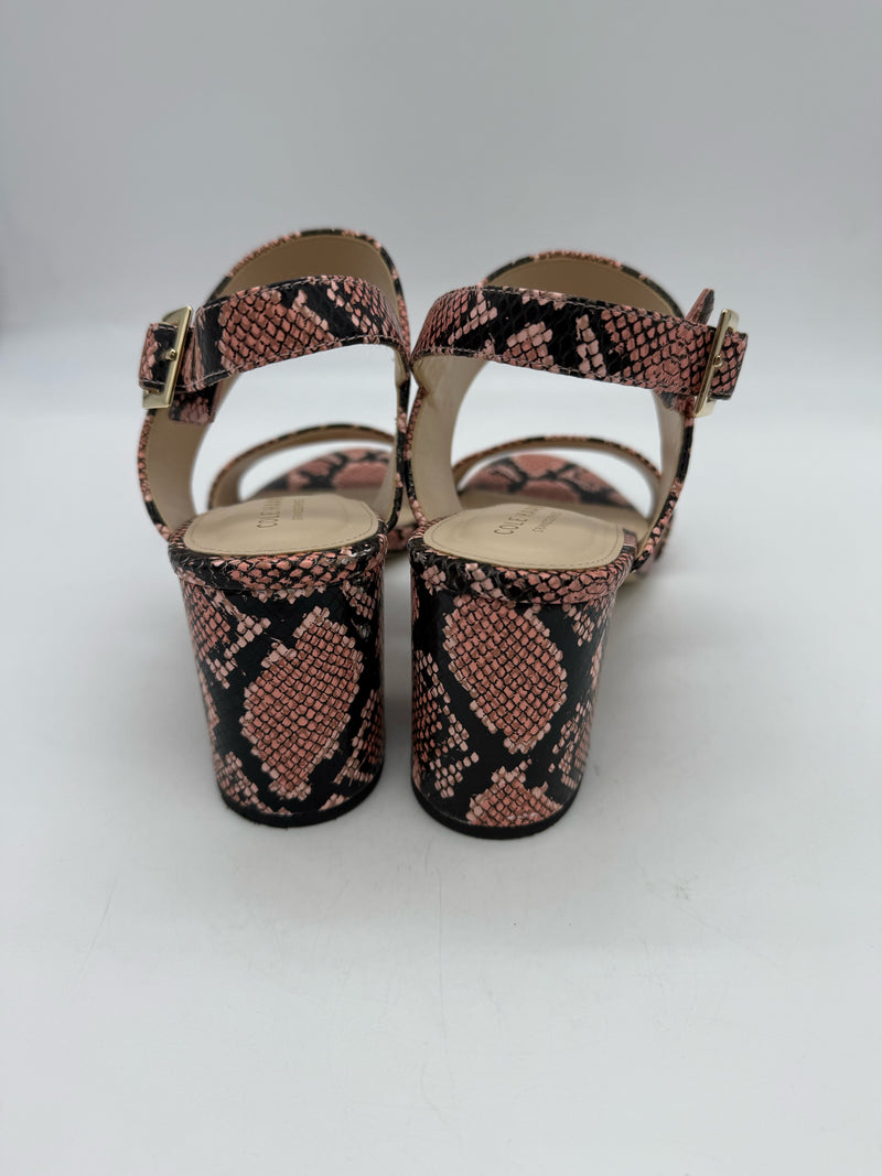 COLE HAAN 9.5 pink snake SHOES