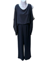 FRANK LYMAN Size 10 Navy jumpsuit
