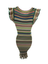 MILLY Size M stripped multi Dress