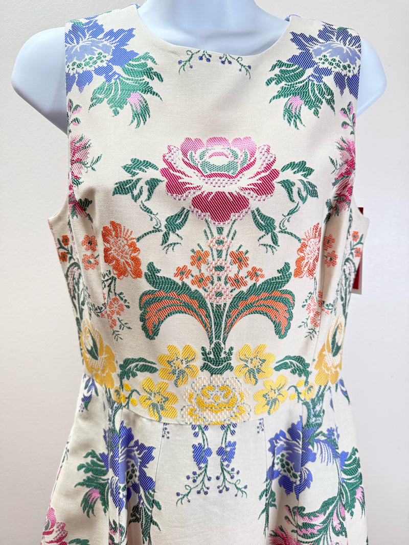 carolina herrera Size 4 CREAM FLORAL Dress