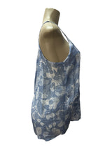 johnny was Size S blue and white TOPS