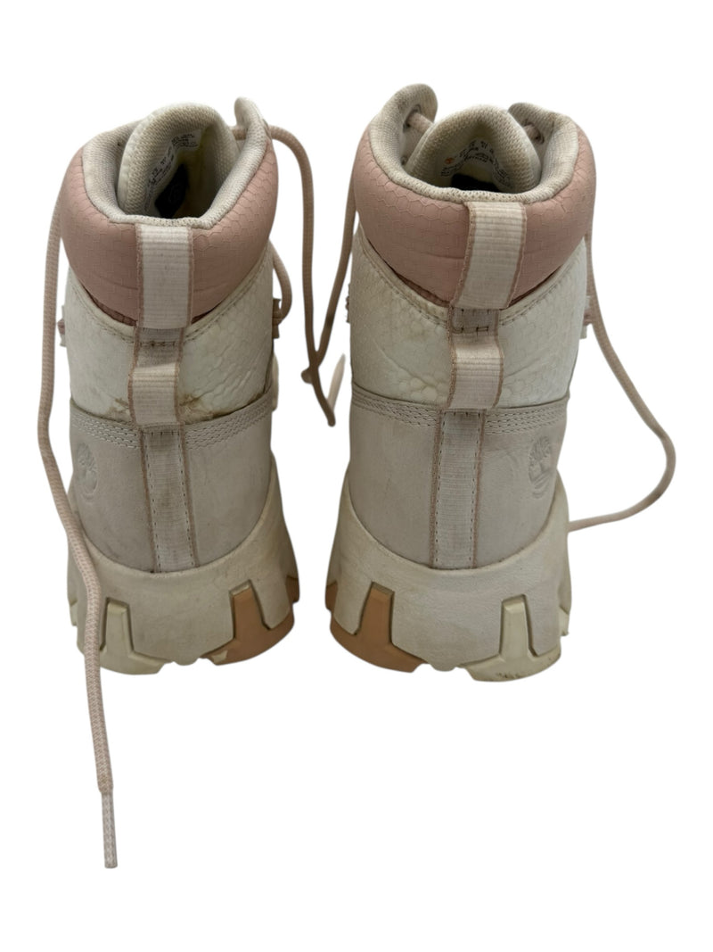 TIMBERLAND 9.5 WHITE AND PINK Boots