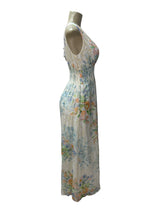 SHOSHANA Size 6 peach and blue Dress