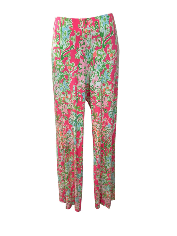 Lilly Pulitzer Size M pink and green Pants