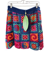 Farm Rio Size L blue multi Skirt