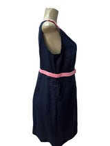 BODEN Size 12 blue and pink Dress