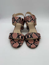 COLE HAAN 9.5 pink snake SHOES