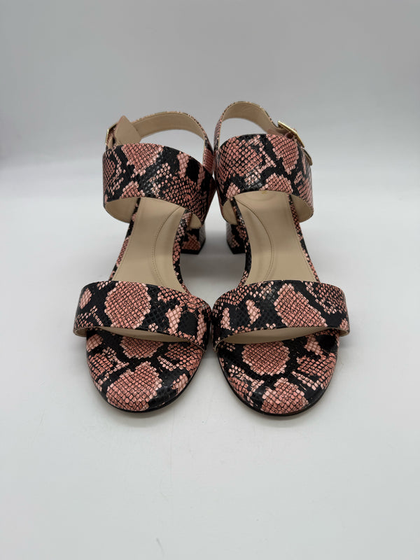 COLE HAAN 9.5 pink snake SHOES