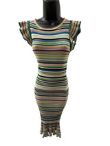MILLY Size M stripped multi Dress