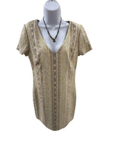 TRINA TURK Size 8 Gold Dress