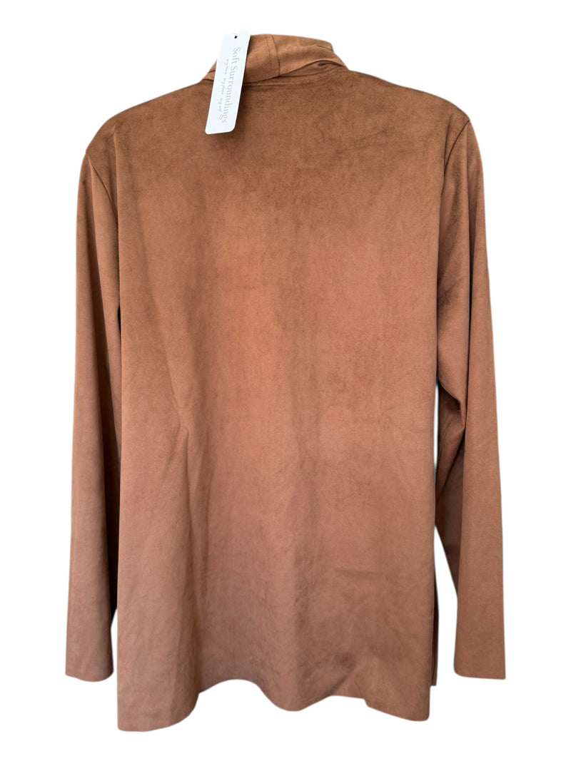 SOFT SURROUNDINGS Size L Brown Jacket