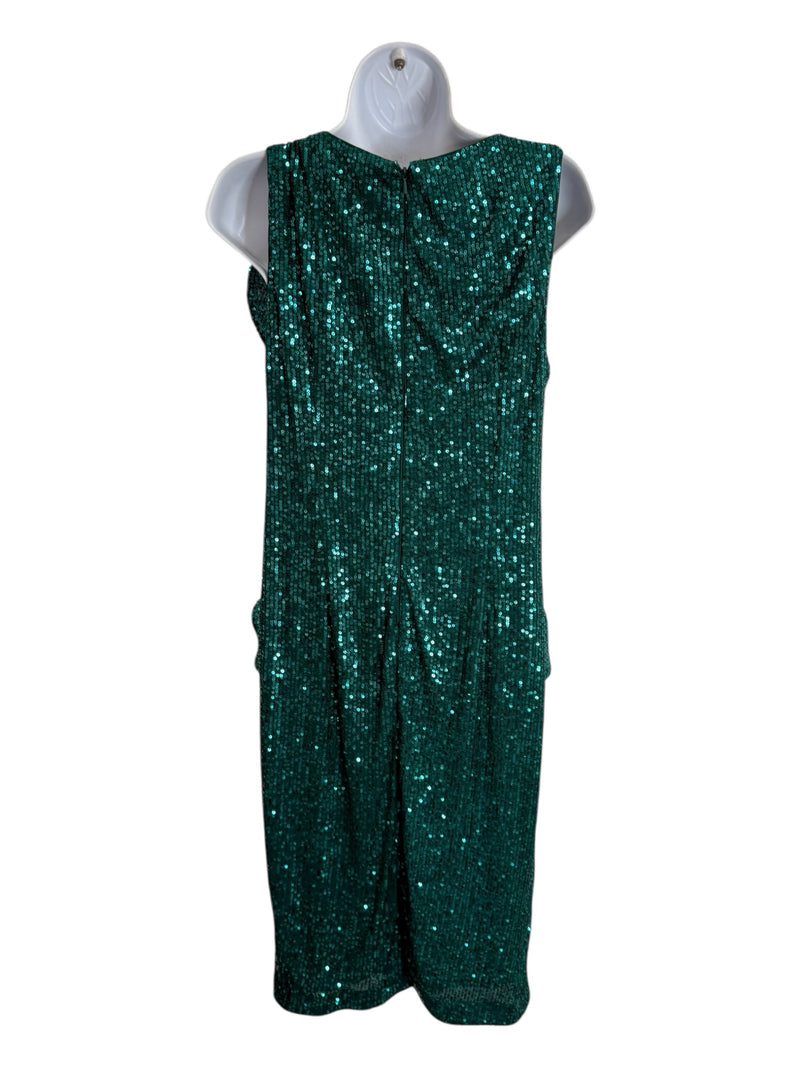 Badgley Mischka Size 8 Green Dress