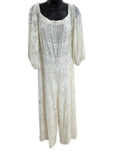 Farm Rio Size M Cream jumpsuit