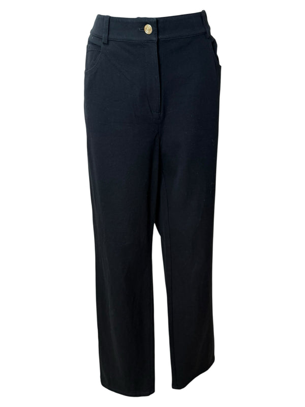 St John Caviar Size 10 Black Pants