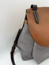 Dooney & Bourke gray and tan Handbag