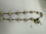 white and black Necklace